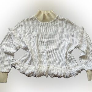 Zara Woman Light Beige Knit Sweater - Size XS, Relaxed Fit, Romantic Style